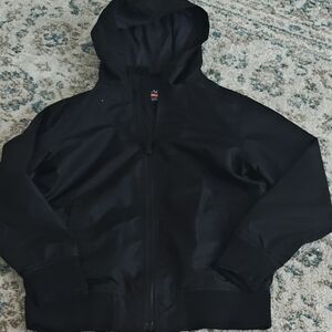 The Children's Place Black Hooded Raincoat Jacket